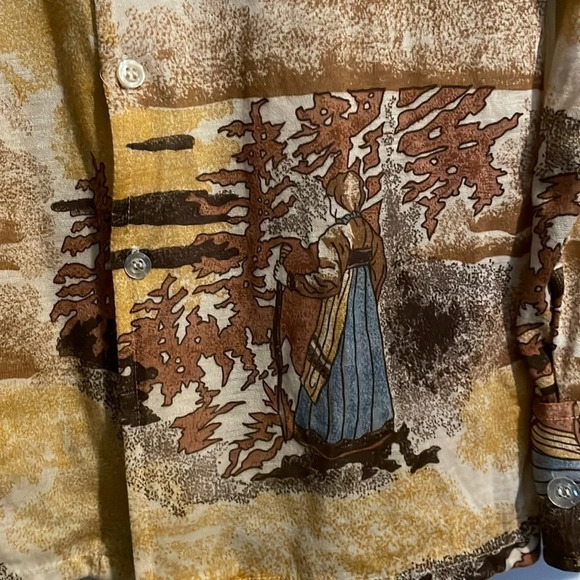 Kmart men’s vintage long sleeve button down shirt size small - Picture 3 of 7